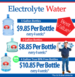 electrolyte water delivery Las Vegas gallon bottle prices